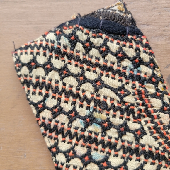 🌎👽 Free People Boho Embroidered Repurposed vtg banjara hippie Wallet card case - Picture 11 of 16